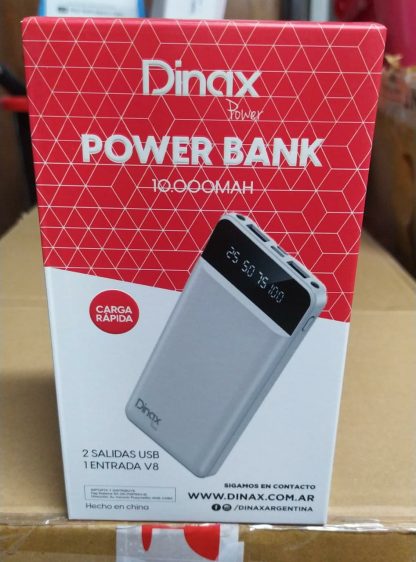 POWER BANK DE 10000MAH CON DOS SALIDAS DXPOWBA8