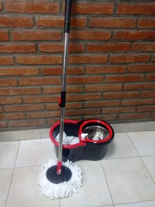 mopa con balde y estopa de repuesto CON CAJA 004