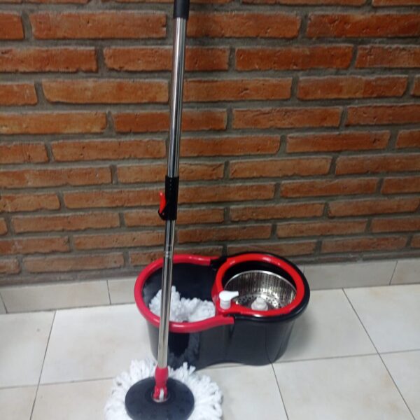 mopa con balde y estopa de repuesto CON CAJA 004