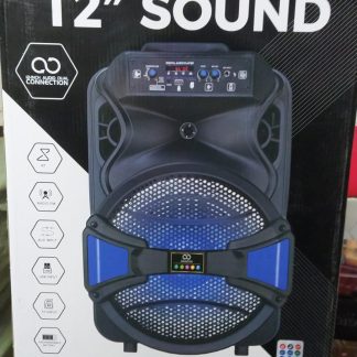 parlante 12" sound con microfono y control de volumen