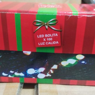 luz bolita led calida da26 100 leds