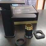 griferia monocomando baño labatorio negro 262c ht-0042