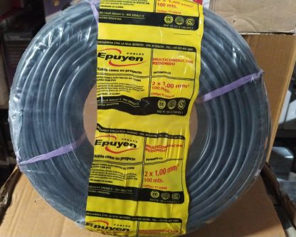 cable multiconector tipo taller 2 x 1,00 mm tt0210 epuyen rollo por 100 m