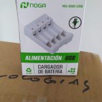 CARGADOR DE PILAS USB AA O AAA NOGA NET NG-5900 4 PILAS