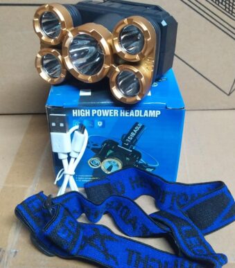 linterna minera b05 recargable 5 leds