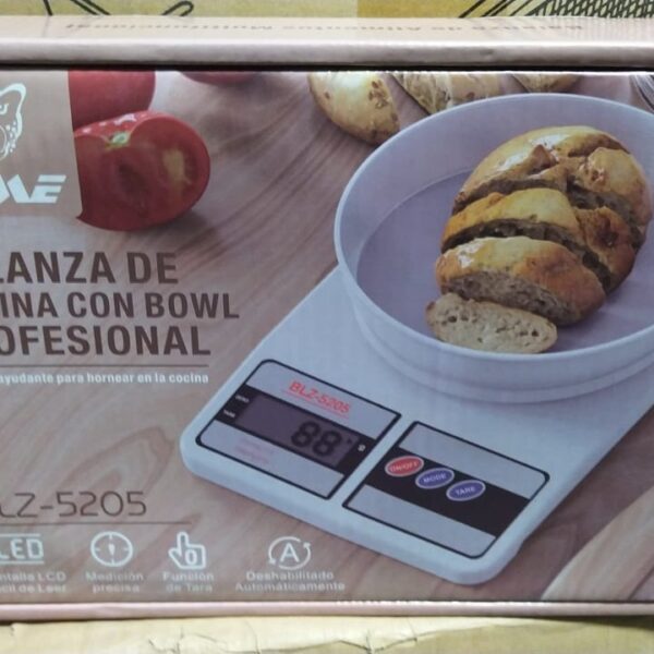BLZ-5205 BALANZA DE COCINA CON BOWL 520  time