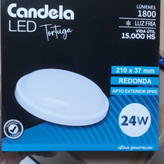 tortuga redonda 24w candela modelo 7354 blanco frio