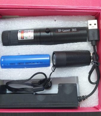 puntero laser recargable 303usb con cargador