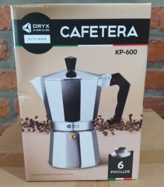 cafetera tipo italiana 6 posillos oryx  kp-600