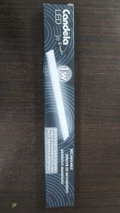 Aplique Liston Sensor Mov. 20cm Led 1w Recargable Dimer Color De La Luz Blanco Frío 7401