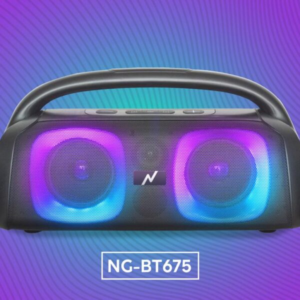 bafle multimedia bt led 2 parlantes de 5.5" noga ng-bt675