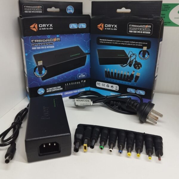 fuente cargador de notebook oryx universal