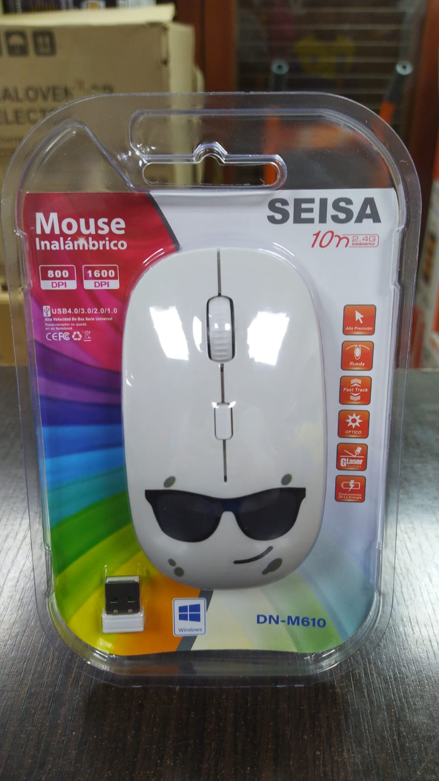 mouse inalambrico a bateria recargable seisa dn-m610/600