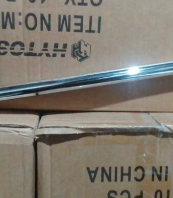 caño de ducha plateado 50cm