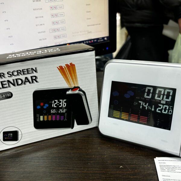 Reloj Despertador Digital A PILAS Proyector Despertador TEMPERATURA DS-8190
