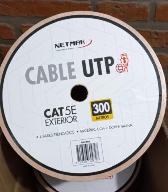 cable utp exterior cat 5 netmak 300 m bobina