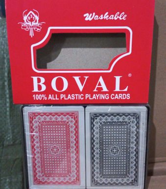 set de 2 mazos de cartas poker boval
