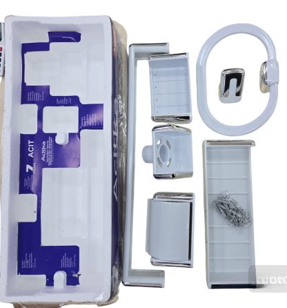 kit de accesorios de baño 7 piezas blanco p400