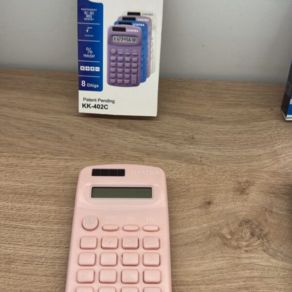 calculadora de bolsillo kk-402 colores pasteles