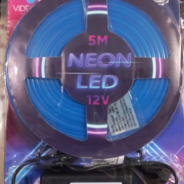 luz led tipo neon con fuente color verde