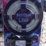 luz led tipo neon con fuente color verde