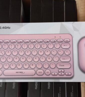 combo teclado y mouse inalambrico netmak negro nm-kb850