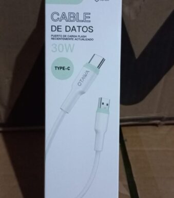 cable otawa usb a tipo c modelo dtl-082 1 m cajita hasta 30w