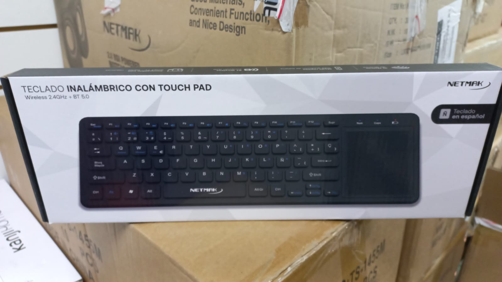Teclado Inalambrico Smart Tv Con Touchpad NM-KB910