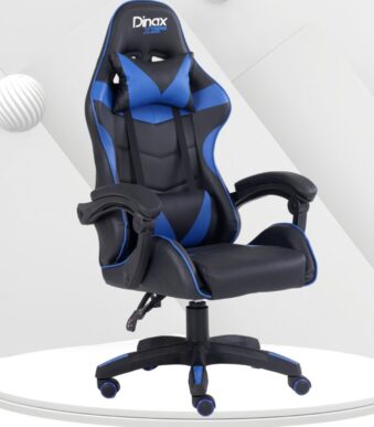 silla gamer dinax azul