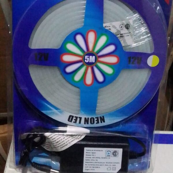TIRA LED NEON BLANCA fria con fuente
