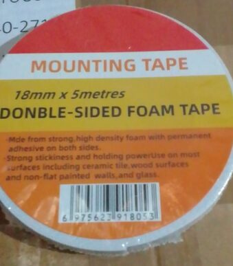 cinta doble 5m x 18mm x 2mm