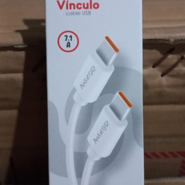 CABLE USB MODM-137 - VINCULO CARGA RAPIDA - TIPO C A TIPO C