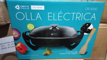 Olla Electrica Oryx 220v 1300w 3litros cuadrada
