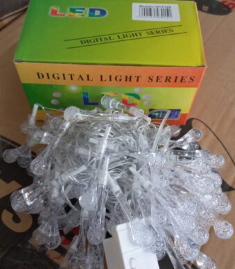 guirnalda de lamparitas gotas de agua rgb hcp168