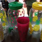 jarra de jugo con 4 vasos g-284 g254