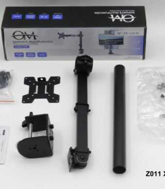 soporte de tc 15" a 33" modelo zo11 para monitor de escritorio con brazo