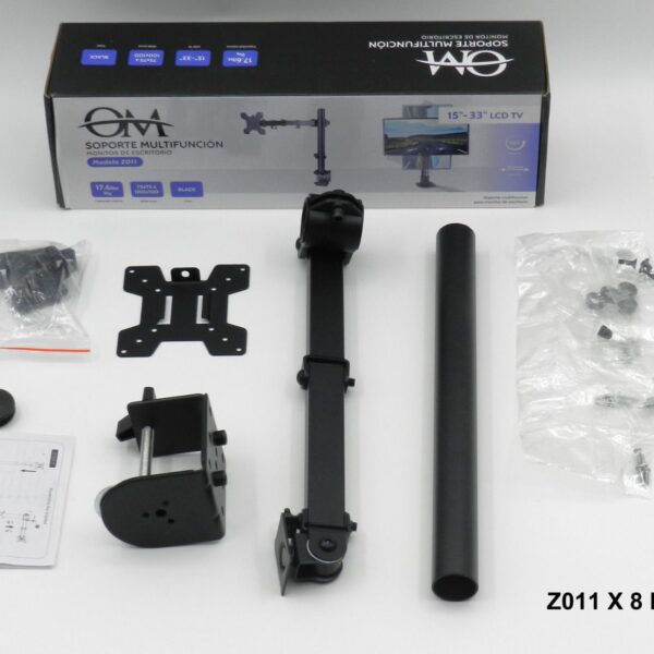 soporte de tc 15" a 33" modelo zo11 para monitor de escritorio con brazo