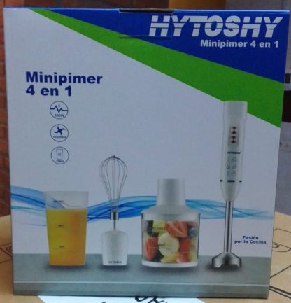 kit mini pimer licuadora de mano hytoshy con accesorios