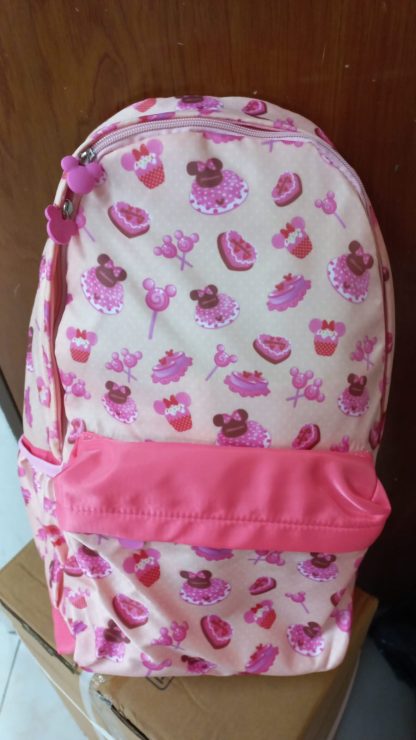 mochila minnie mouse con pastelitos con licencia