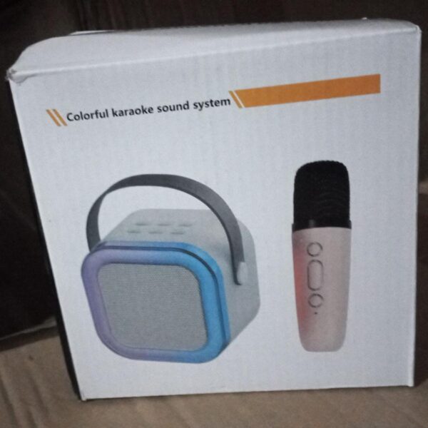 PARLANTE CON 1 MICROFONO KARAOKE K12