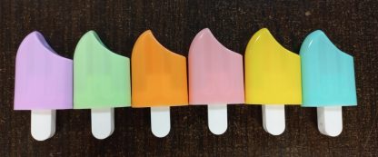 resaltadores pasteles tipo helado por 6 unidades