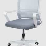 silla de oficina blanca y gris sc-01gr