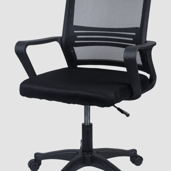 silla de oficina blanca y gris sc-01gr
