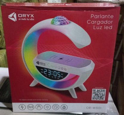 parlante luz con cargador inalambrico G ORYX