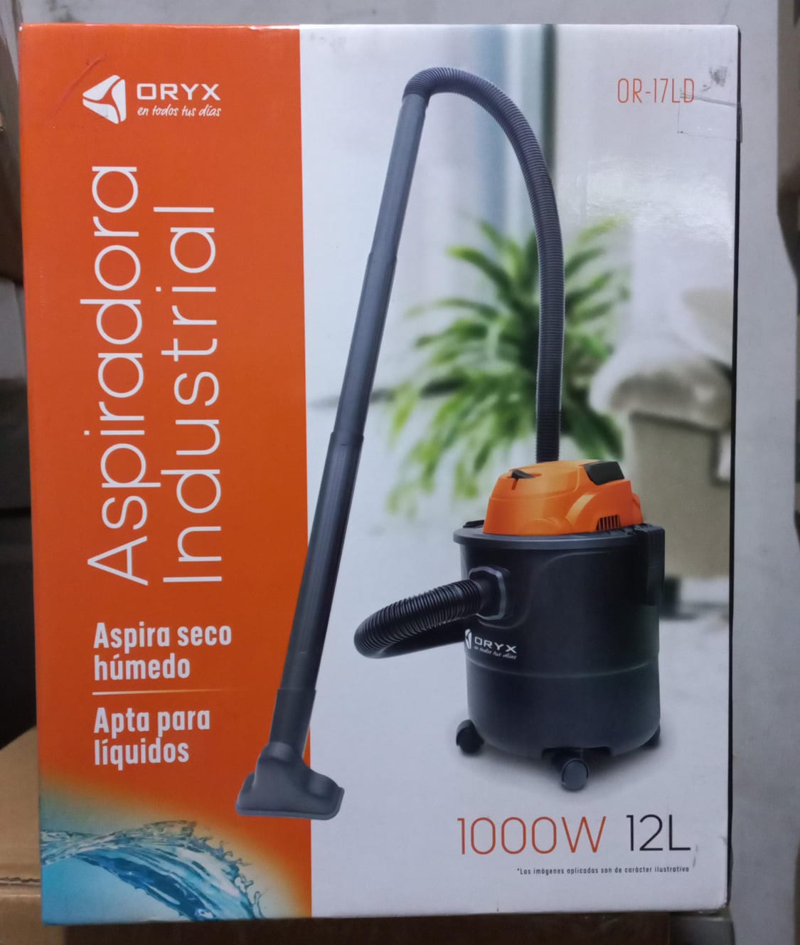 Aspiradora industrial Oryx 12lts gtia 6m.