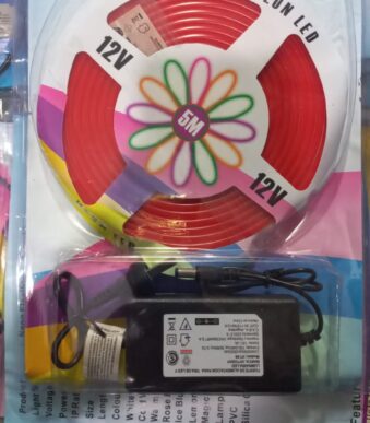 luz led tipo neon con fuente colores a eleccion