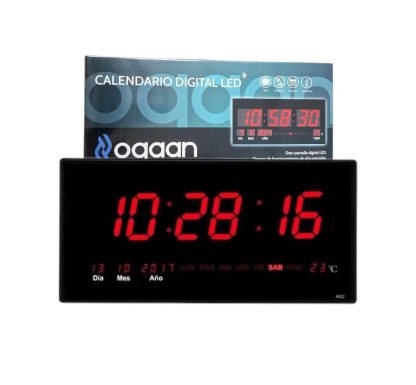 RELOJ DIGITAL LED CARTEL CON CALENDARIO jh-4622