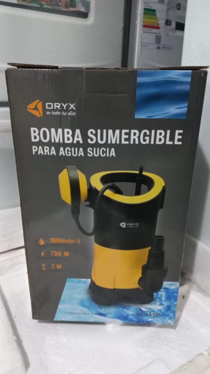 BOMBA SUMERGIBLE PARA AGUA SUCIA ORYX OR-BAS01