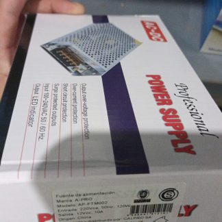 FUENTE METÁLICA 12V 10A