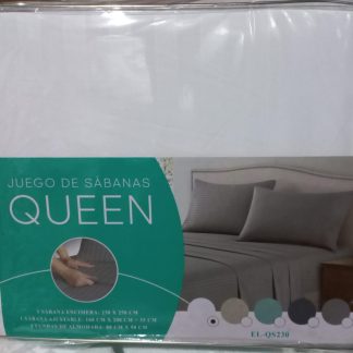 JUEGO DE SABANAS TAMAÑO QUEEN POLIESTER